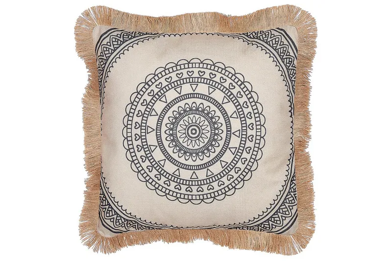 Pynteputer Agrimony sett av 2 Beige/svart - Beige/svart - Tekstiler - Pute & pledd - Pynteputer