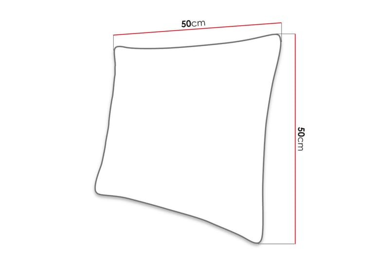 Aldbrough Pyntepute 50x50 cm - Rosa - Tekstiler - Pute & pledd - Pynteputer