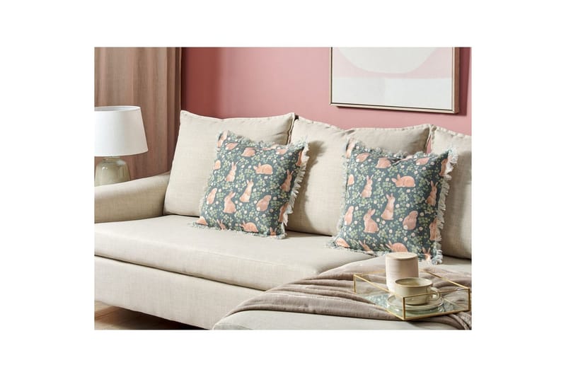 Pynteputer Alstroemeria sett på 2 - Tekstiler - Pute & pledd - Hagepute