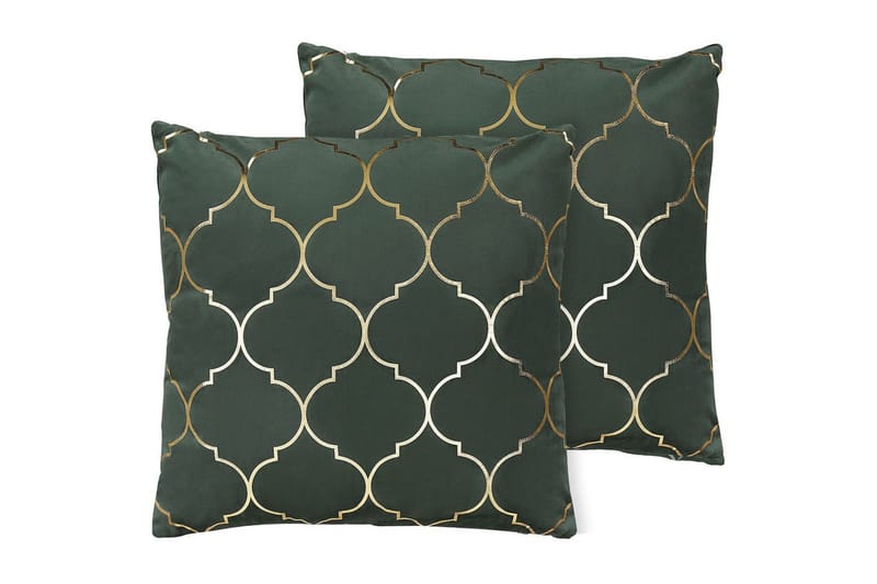 Pynteputer Alyssum sett på 2 Grønn/gull, Fløyel, Grønn/gull, Fløyel