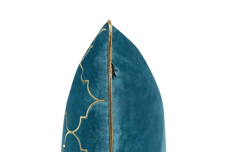 Pynteputer Alyssum sett på 2 Blå/gull, Fløyel - Blå/gull, Fløyel - Tekstiler - Pute & pledd - Hagepute