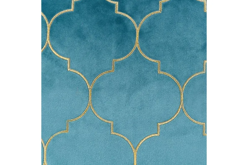 Pynteputer Alyssum sett på 2 Blå/gull, Fløyel - Blå/gull, Fløyel - Tekstiler - Pute & pledd - Hagepute