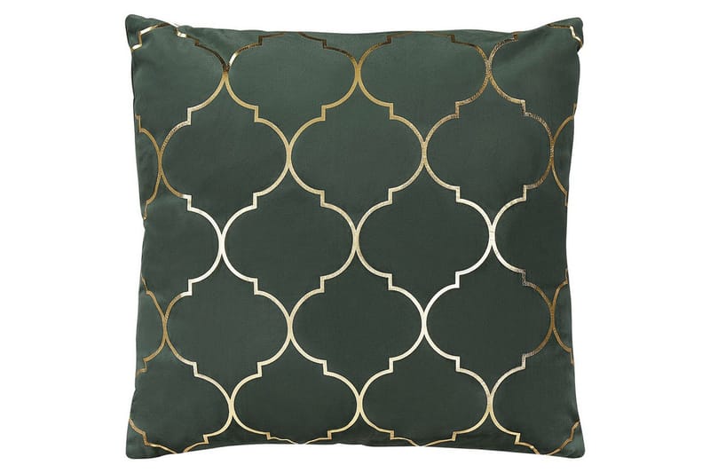 Pynteputer Alyssum sett på 2 Grønn/gull, Fløyel - Grønn/gull, Fløyel - Tekstiler - Pute & pledd - Hagepute