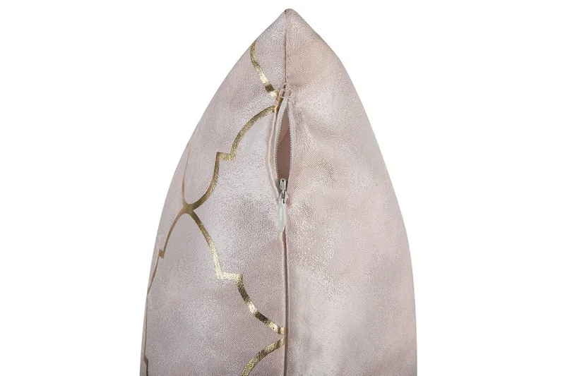 Pynteputer Alyssum sett på 2 Rosa/gull, Polyester - Rosa/gull, Polyester - Tekstiler - Pute & pledd - Hagepute