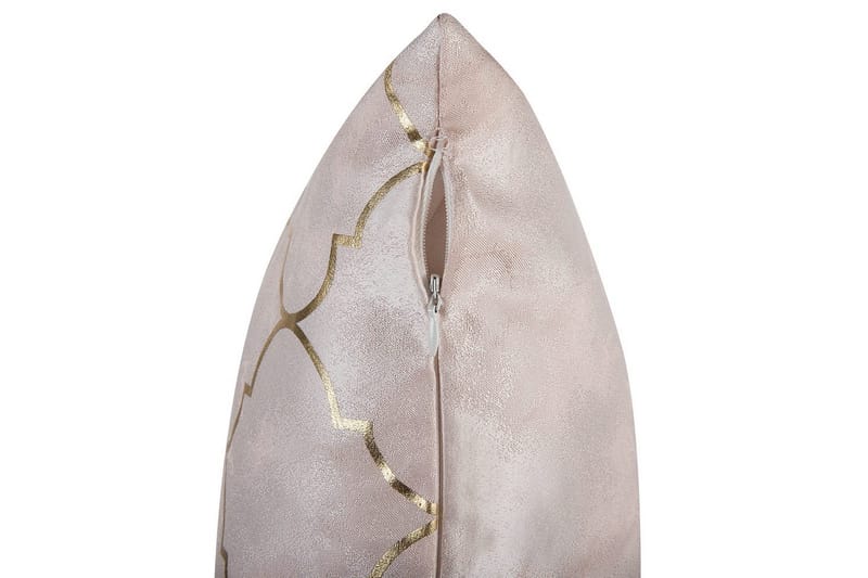 Pynteputer Alyssum sett på 2 Rosa/gull, Polyester - Rosa/gull, Polyester - Tekstiler - Pute & pledd - Hagepute