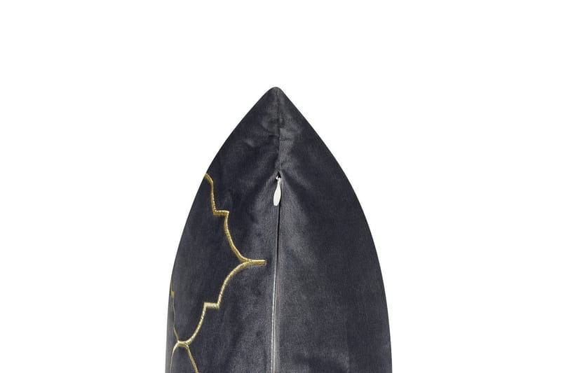 Pynteputer Alyssum sett på 2 Grå/gull, Fløyel - Grå/gull, Fløyel - Tekstiler - Pute & pledd - Hagepute