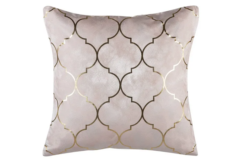 Pynteputer Alyssum sett på 2 Rosa/gull, Polyester - Rosa/gull, Polyester - Tekstiler - Pute & pledd - Hagepute