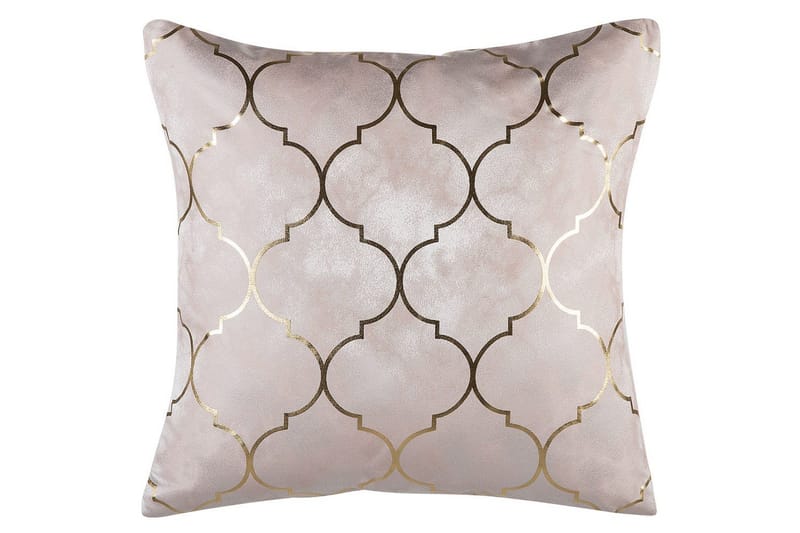 Pynteputer Alyssum sett på 2 Rosa/gull, Polyester - Rosa/gull, Polyester - Tekstiler - Pute & pledd - Hagepute