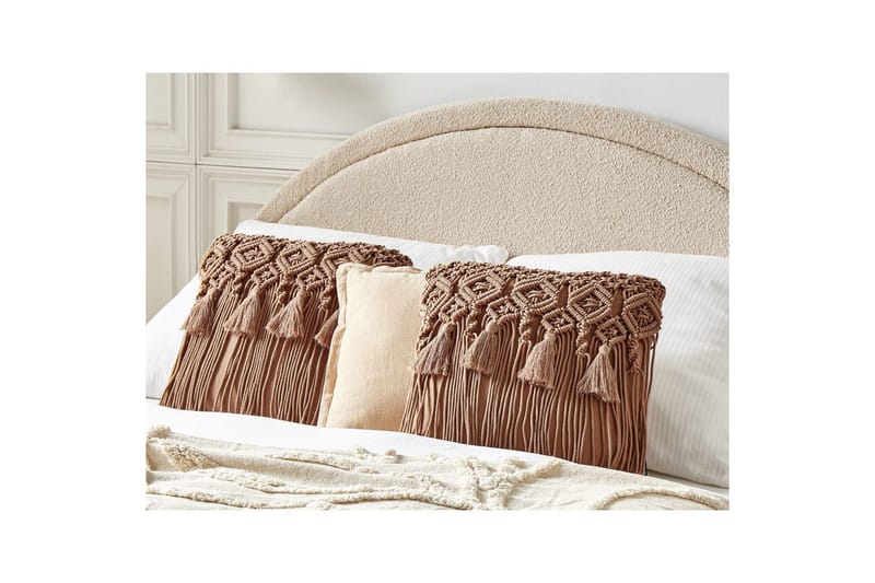 Pynteputer Bamian sett med 2 Brun - Brun - Tekstiler - Pute & pledd - Hagepute