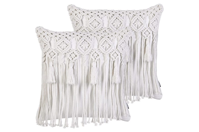 Pynteputer Bamian sett med 2 Hvit - Hvit - Tekstiler - Pute & pledd - Hagepute