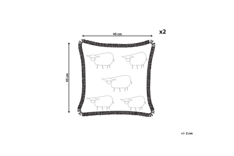 Pynteputer Bannu sett med 2 - Tekstiler - Pute & pledd - Hagepute