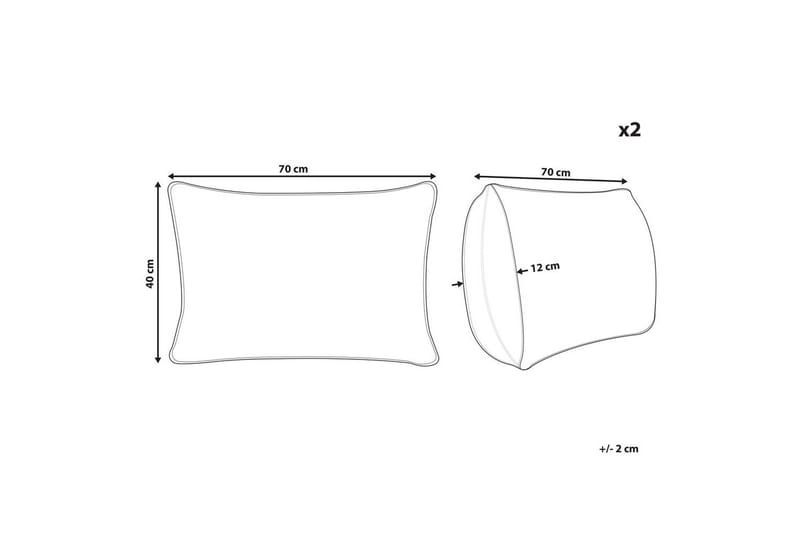 Pynteputer Barja sett med 2 Rektangulær - Rektangulær - Tekstiler - Pute & pledd - Hagepute