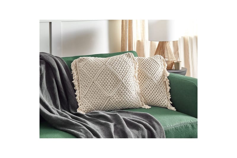 Pynteputer Besham sett med 2 Beige - Beige - Tekstiler - Pute & pledd - Hagepute