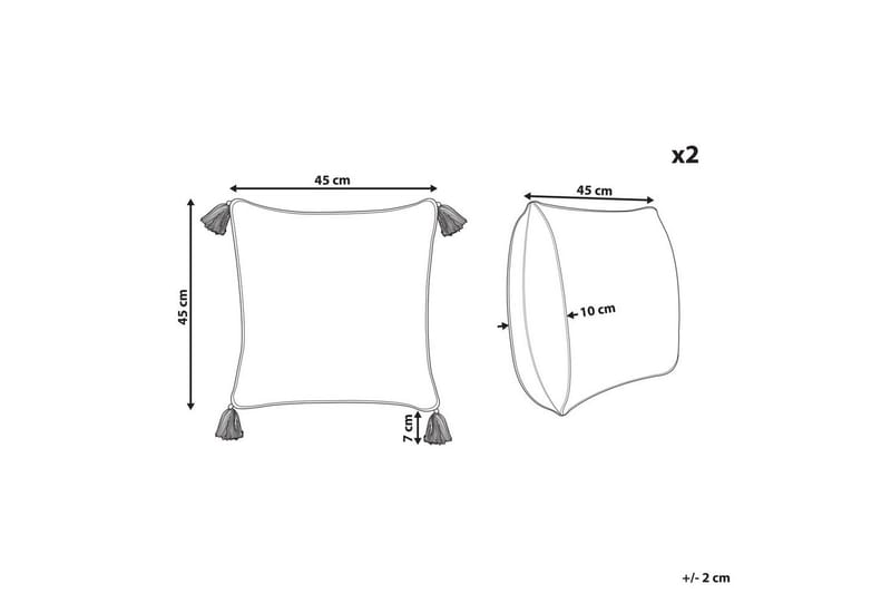 Pynteputer Biloba sett av 2 - Tekstiler - Pute & pledd - Hagepute