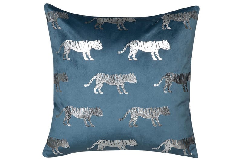 Pynteputer Bluebell sett av 2 Blå/Sølv - Blå/Sølv - Tekstiler - Pute & pledd - Hagepute