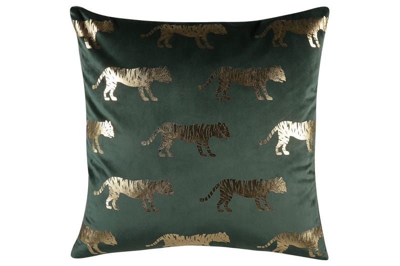 Pynteputer Bluebell sett av 2 Grønn/gull - Grønn/gull - Tekstiler - Pute & pledd - Hagepute