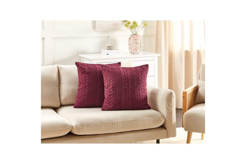 Pynteputer Cadetia sett à 2 Rød - Rød - Tekstiler - Pute & pledd - Hagepute