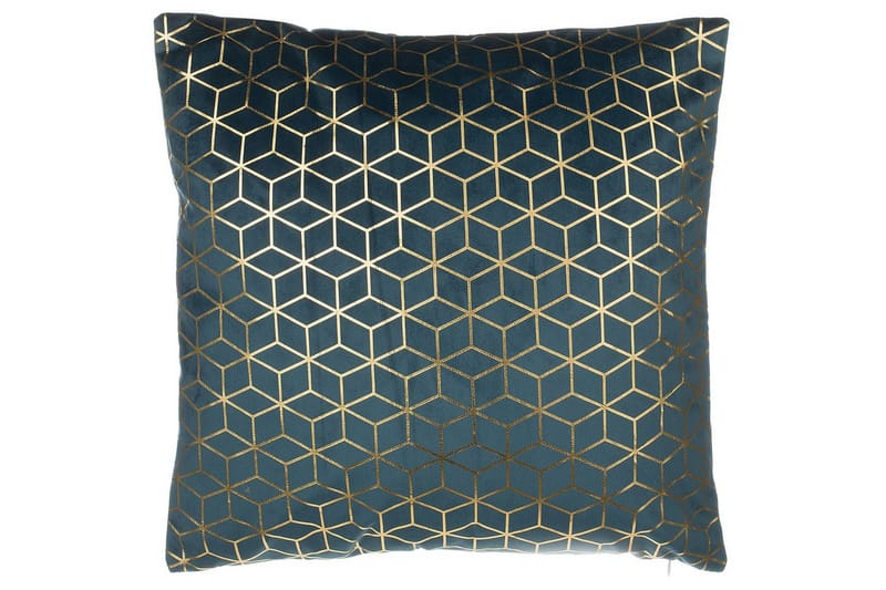 Pynteputer Celosia sett av 2 Blå/gull - Blå/gull - Tekstiler - Pute & pledd - Hagepute