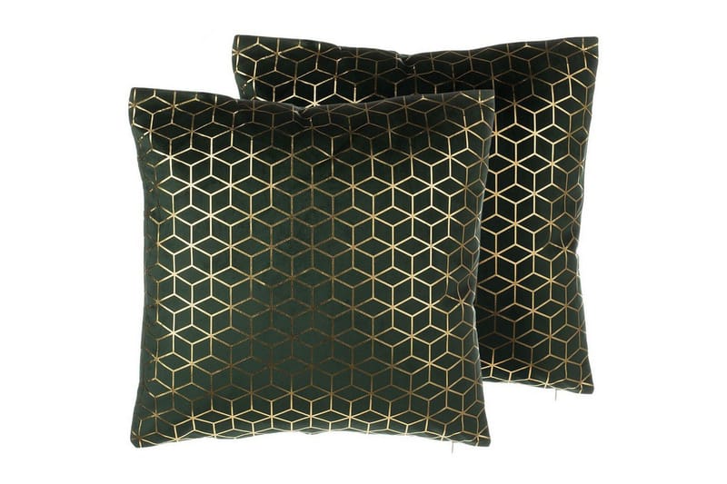 Pynteputer Celosia sett av 2 Grønn/gull, Grønn/gull