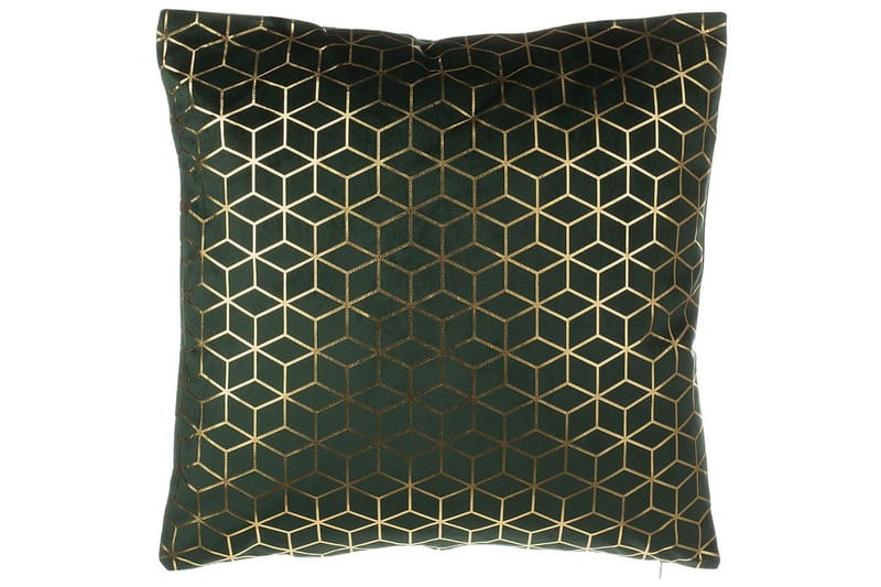 Pynteputer Celosia sett av 2 Grønn/gull - Grønn/gull - Tekstiler - Pute & pledd - Hagepute