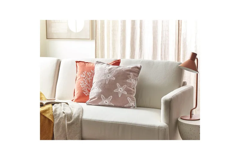 Pynteputer Ceramium Rosa/Hvit - Rosa/Hvit - Tekstiler - Pute & pledd - Pynteputer