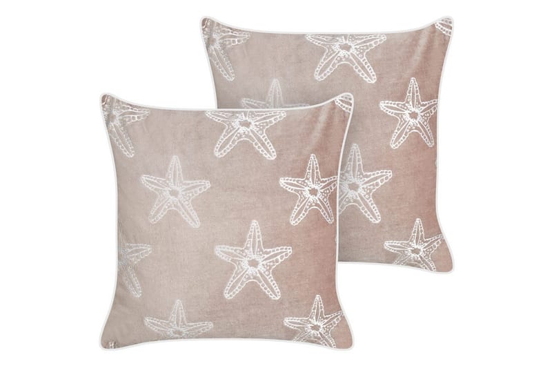 Pynteputer Ceramium sett med 2 Rosa/Hvit, Rosa/Hvit