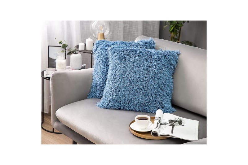 Pynteputer Cide sett à 2 Blå - Blå - Tekstiler - Pute & pledd - Hagepute