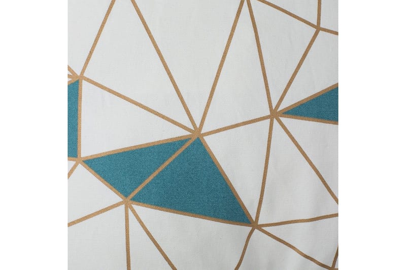 Pynteputer Clarkia sett med 2 Hvit/Blå/Gull - Hvit/Blå/Gull - Tekstiler - Pute & pledd - Hagepute