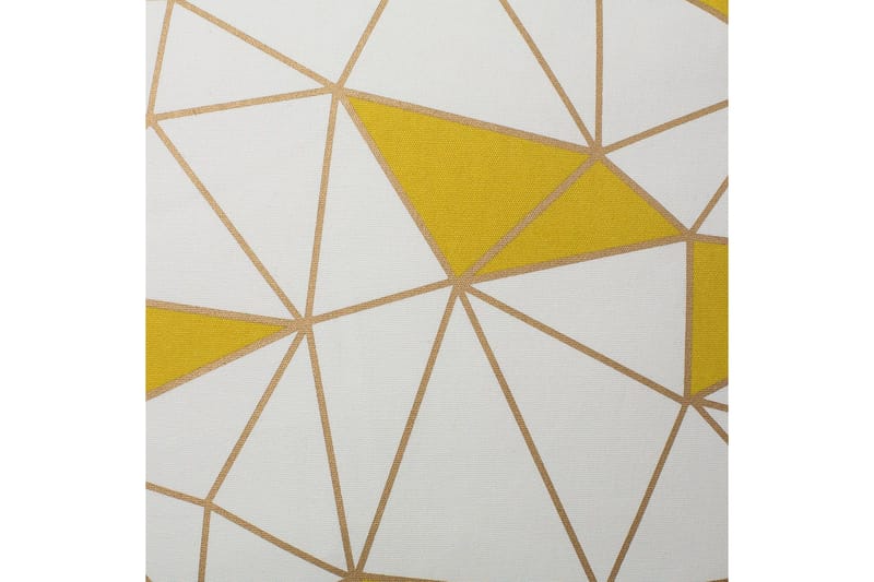 Pynteputer Clarkia sett med 2 Hvit/Gull/Gul - Hvit/Gull/Gul - Tekstiler - Pute & pledd - Hagepute