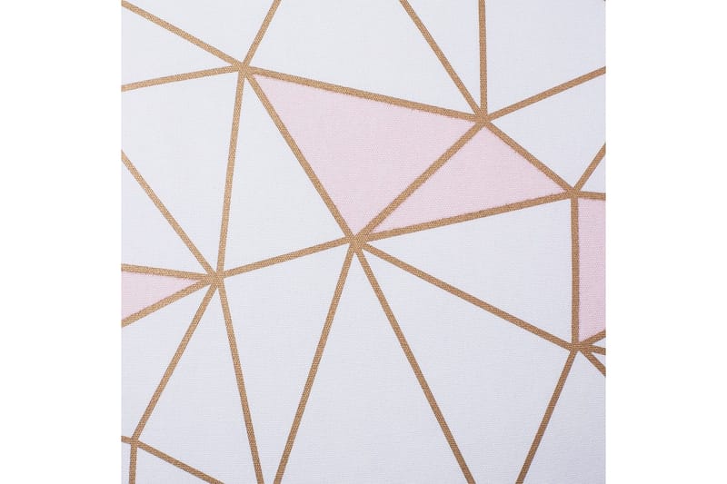 Pynteputer Clarkia sett med 2 Hvit/gull/rosa - Hvit/gull/rosa - Tekstiler - Pute & pledd - Hagepute