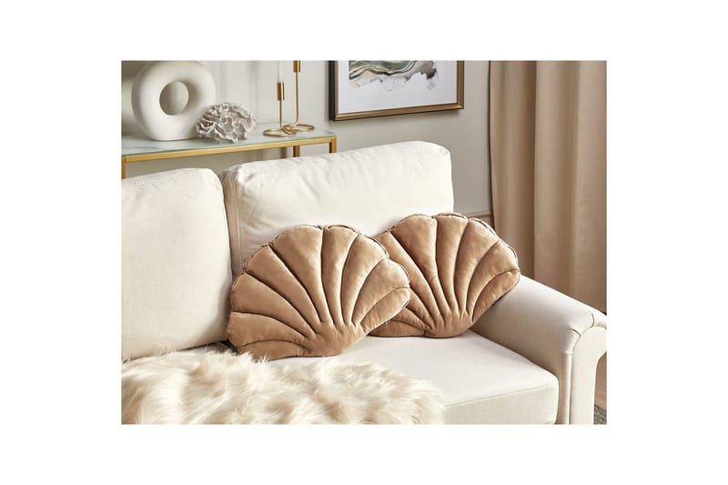 Pynteputer Consolida sett á 2 Beige - Beige - Tekstiler - Pute & pledd - Hagepute