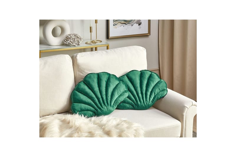 Pynteputer Consolida sett á 2 Grønn - Grønn - Tekstiler - Pute & pledd - Hagepute