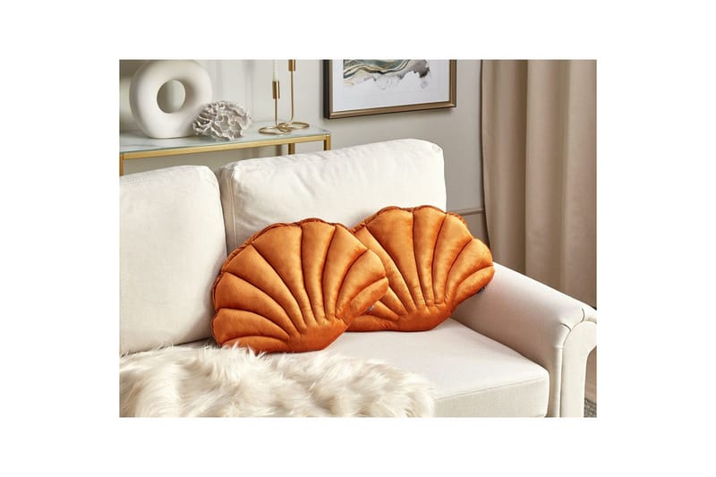 Pynteputer Consolida sett á 2 Oransje - Oransje - Tekstiler - Pute & pledd - Hagepute