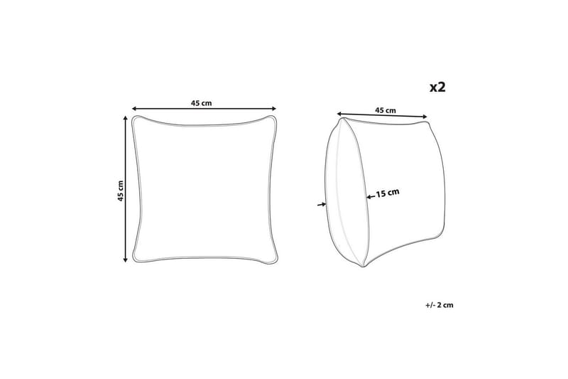 Pynteputer Constylis sett á 2 Beige - Beige - Tekstiler - Pute & pledd - Hagepute