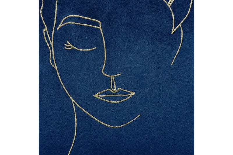 Pynteputer Crocus sett á 2 Blå/gull - Blå/gull - Tekstiler - Pute & pledd - Hagepute