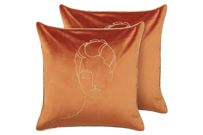 Pynteputer Crocus sett á 2 Oransje/gull, Oransje/gull