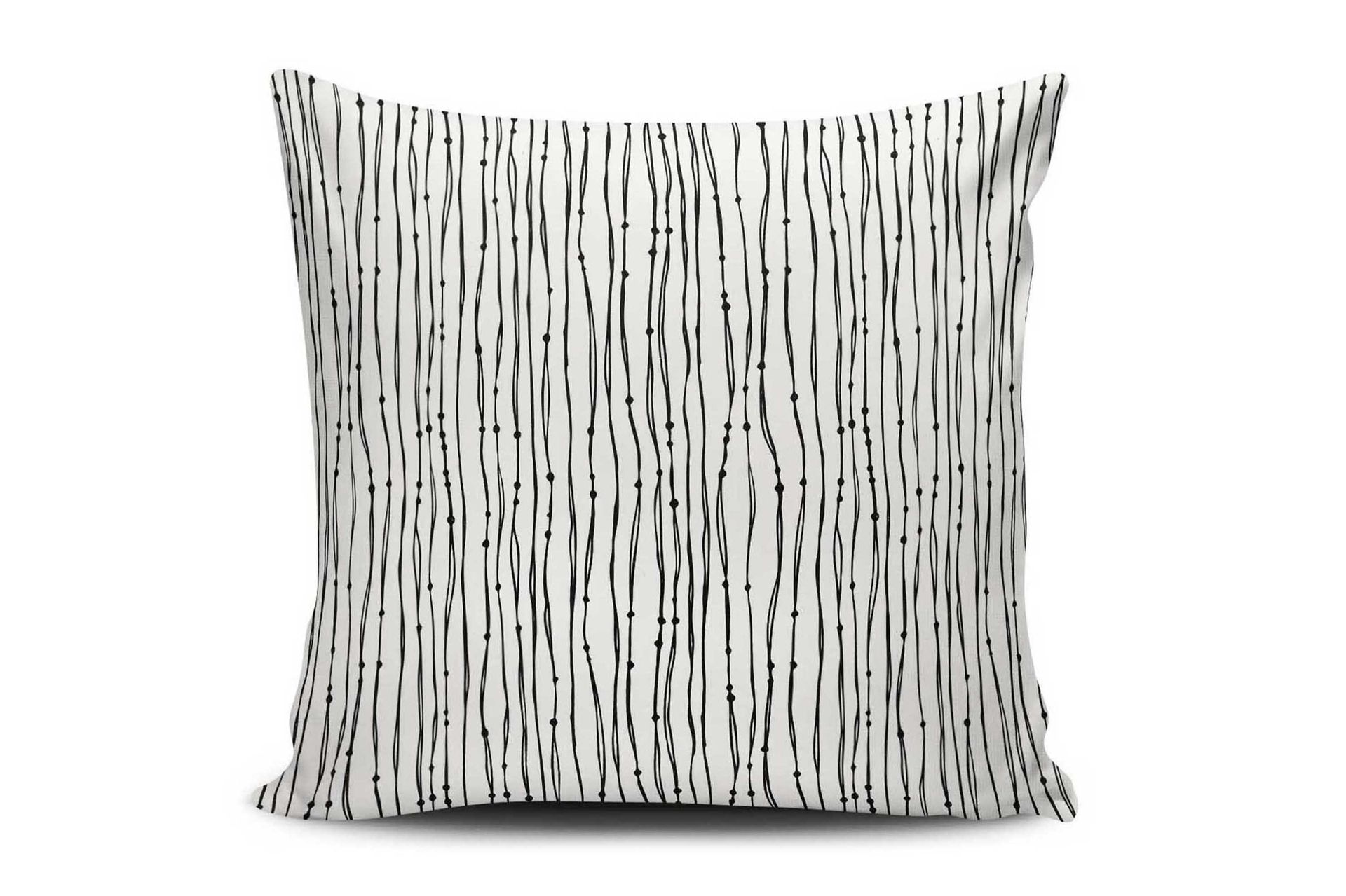 Cushion Love Putetrekk 45x45 cm - Hvit/Svart - Tekstiler - Pute & pledd - Pynteputer
