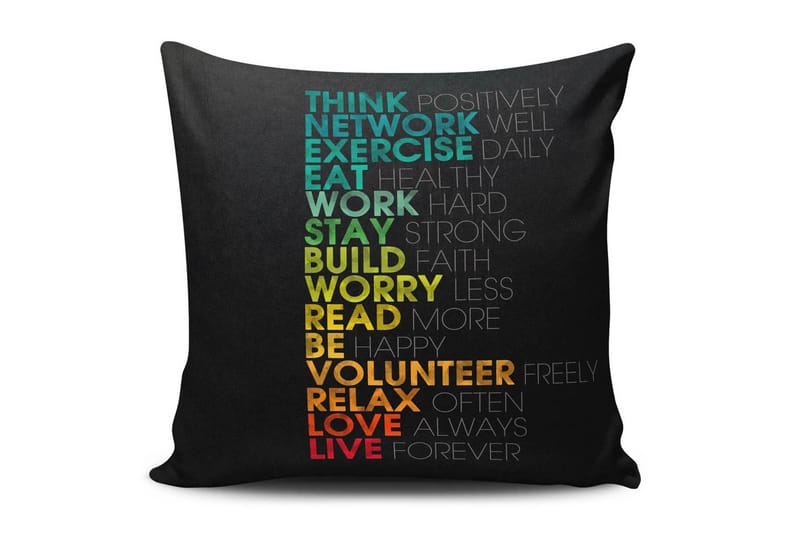 Cushion Love Putetrekk 45x45 cm - Multi - Tekstiler - Pute & pledd - Pynteputer