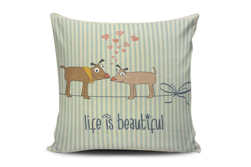Cushion Love Putetrekk 45x45 cm - Multi - Tekstiler - Pute & pledd - Pynteputer