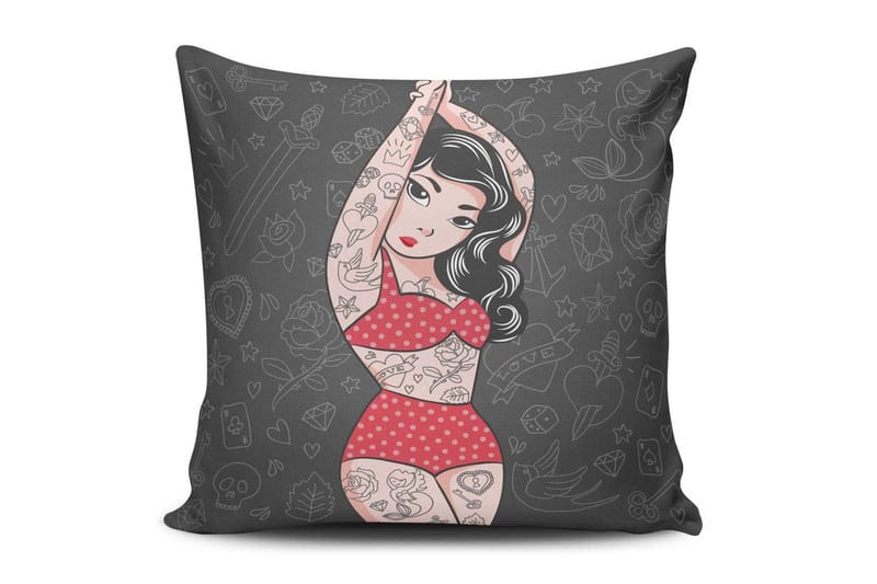 Cushion Love Pute 45x45 cm - Multi - Pynteputer