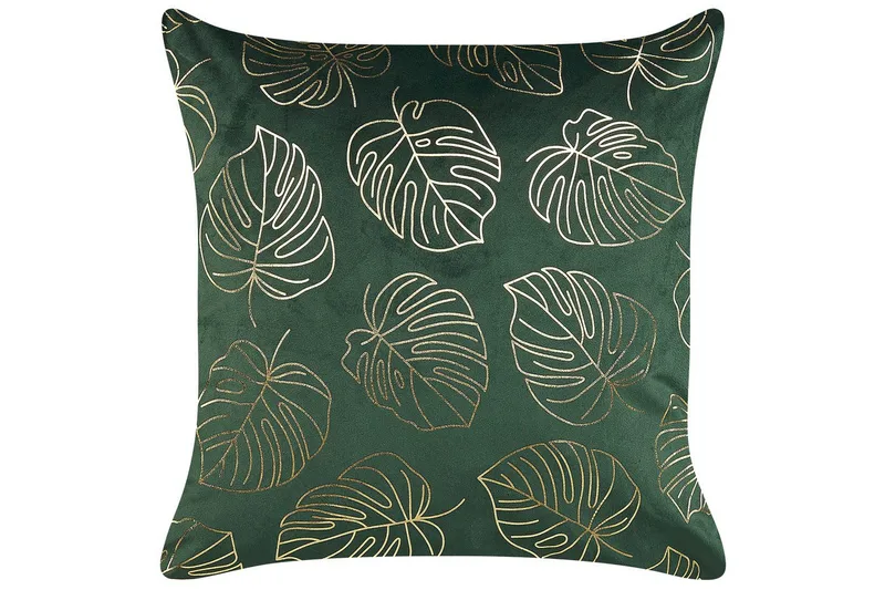 Pynteputer Deliciosa sett med 2 Grønn/gull - Grønn/gull - Tekstiler - Pute & pledd - Pynteputer