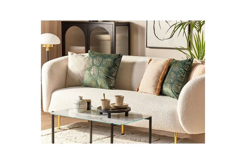 Pynteputer Deliciosa sett med 2 Grønn/gull - Grønn/gull - Tekstiler - Pute & pledd - Pynteputer