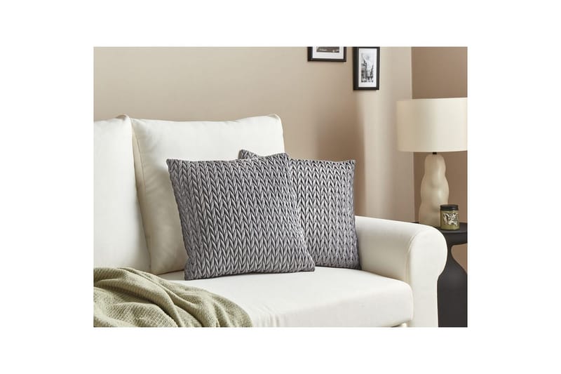 Pynteputer Eclipta sett om 2 Grå - Grå - Tekstiler - Pute & pledd - Hagepute