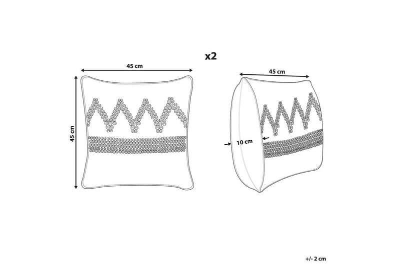 Pynteputer Eytelia sett av 2 - Tekstiler - Pute & pledd - Hagepute