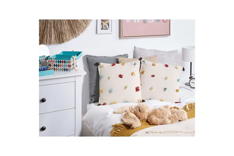 Pynteputer Fussel sett á 2 - Tekstiler - Pute & pledd - Hagepute