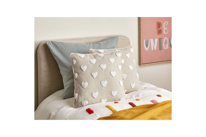 Pynteputer Gazania sett av 2 Beige/hvit, Firkantet - Beige/hvit, Firkantet - Tekstiler - Pute & pledd - Hagepute