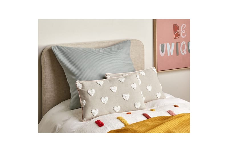 Pynteputer Gazania sett av 2 Beige/hvit, Rektangulær - Beige/hvit, Rektangulær - Tekstiler - Pute & pledd - Hagepute