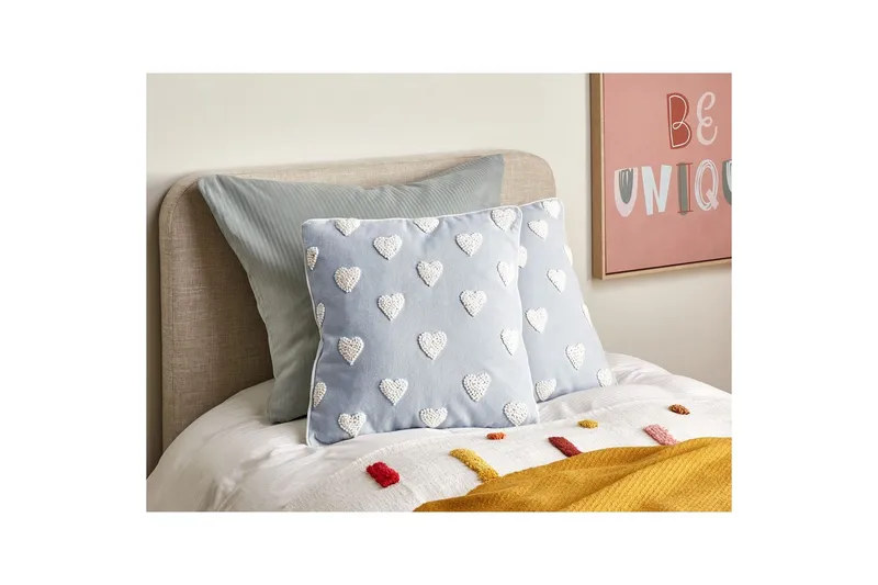 Pynteputer Gazania sett av 2 Grå/hvit, Firkantet - Grå/hvit, Firkantet - Tekstiler - Pute & pledd - Hagepute