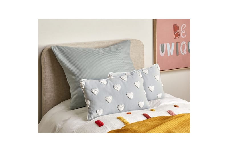 Pynteputer Gazania sett av 2 Grå/hvit, Rektangulær - Grå/hvit, Rektangulær - Tekstiler - Pute & pledd - Hagepute