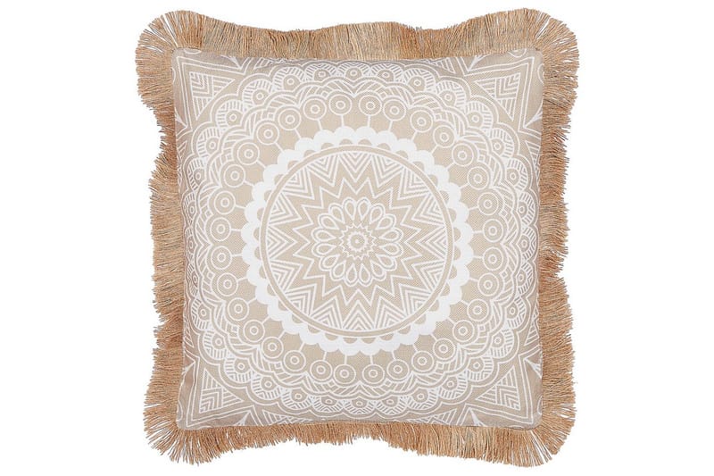 Pynteputer Geranium sett av 2 Beige/hvit - Beige/hvit - Tekstiler - Pute & pledd - Hagepute